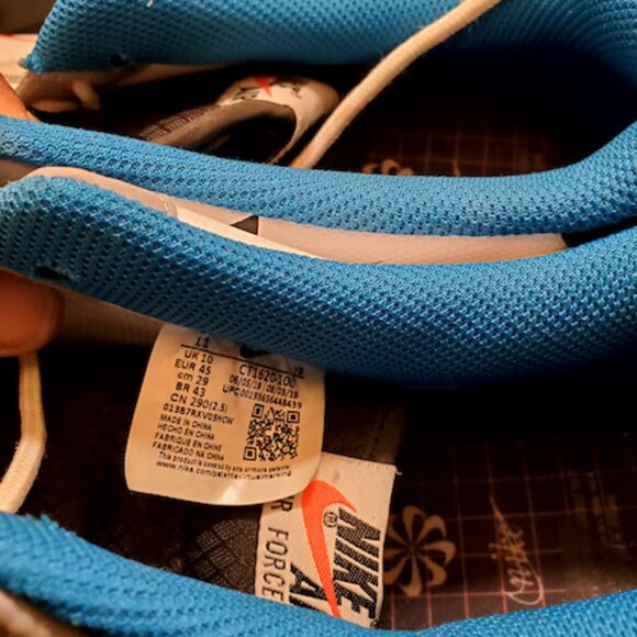 Nice Nike Air Force 1 07 One Low Time Capsule Script CT1620-100 Men's Size 11 😍 - Picture 5 of 5